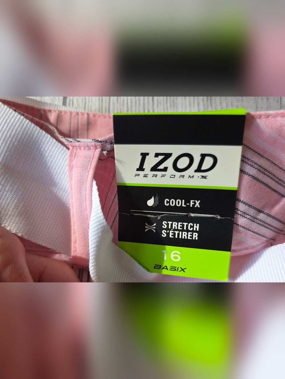 Izod Golf Skirt Cool FX Women’s Size 16 Skort Athleisure Pink Plaid Pockets NWT - Picture 5 of 10